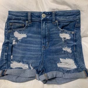 American Eagle High Wasted jean shorts.